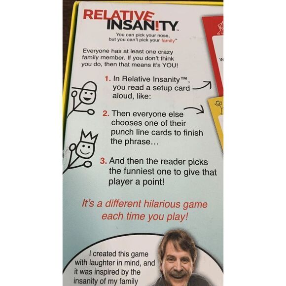 Play Monster Adult Crazy Runs In The Family Party Relative Insanity Card Game - Picture 5 of 5